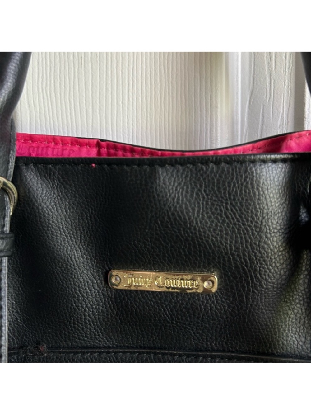 Juicy Couture y2k black & pink panel tote bag - Picture 3 of 8